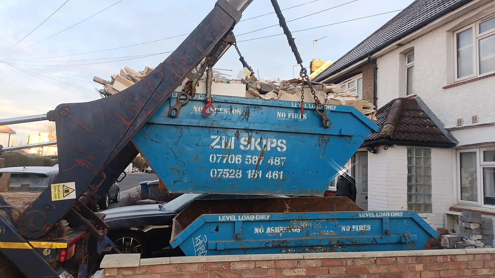 Completed skip hire and waste removal at Cuthill Walk SE5 London